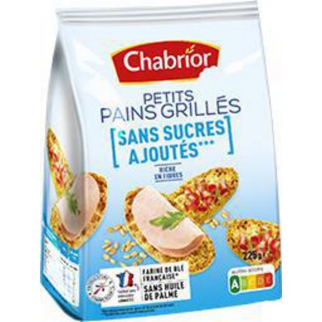 Chabrior Petits pains grillés sans sucres ajoutés 225g