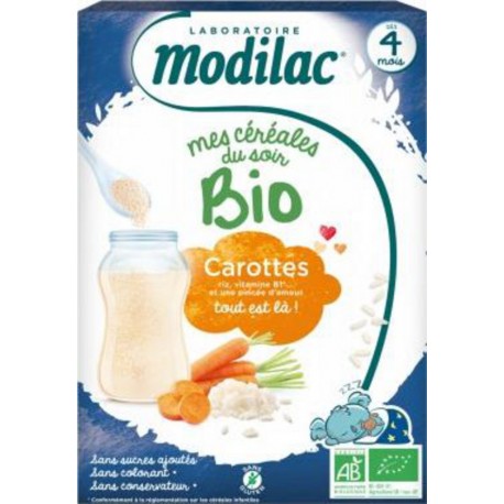 MODILAC CER.BIO RIZ CAROTTES 250g