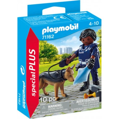 PLAYMOBIL SPECIAL PLUS POLICIER CHIEN RECHERCHE 71162