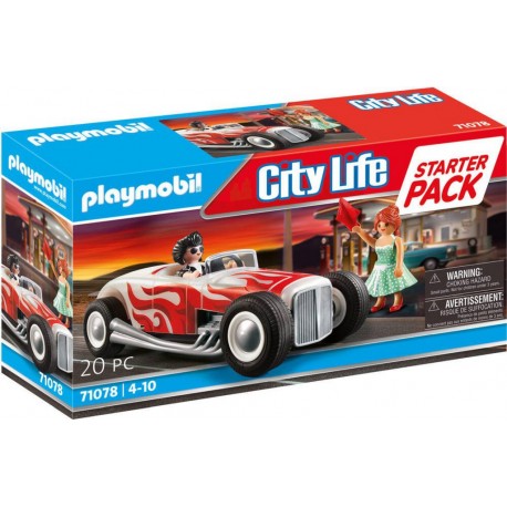 PLAYMOBIL STARTERPACK VOITURE VINTAGE AVEC COUPLE 71078