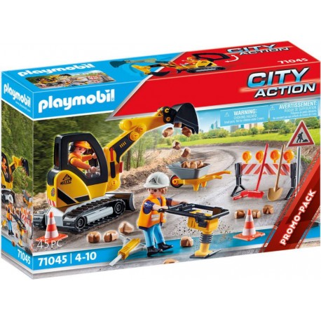 PLAYMOBIL CITY ACTION OUVRIERS DE VOIRIE 71045