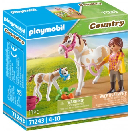 PLAYMOBIL COUNTRY JUMENT ET POULAIN 71243