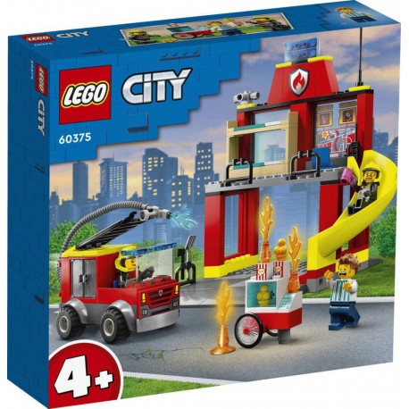 LEGO® CITY 60375 - LA CASERNE ET LE CAMION DES POMPIERS