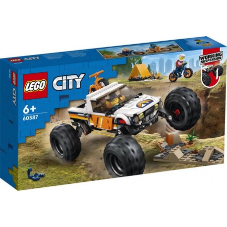 LEGO® CITY 60387 LES AVENTURES DU 4X4 TOUT-TERRAIN