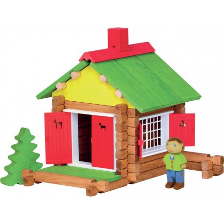 JEUJURA MON CHALET EN BOIS 70 PIECES