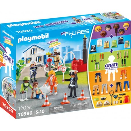 PLAYMOBIL MY FIGURES SECOURISTES 70980