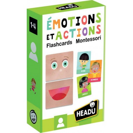 HEADU ÉMOTIONS ET ACTIONS FLASHCARDS MONTESSORI