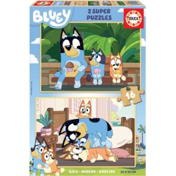 EDUCA BLUEY PUZZLE BOIS 2 X 16 PIECES