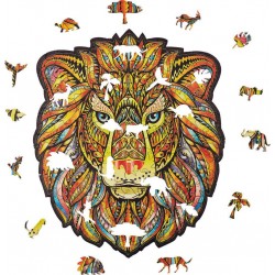 SIDJ LE LION MAJESTUEUX PUZZLE EN BOIS