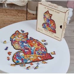 SIDJ LE TENDRE CHAT PUZZLE EN BOIS