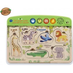 VTECH MON PREMIER PUZZLE INTERACTIF DES ANIMAUX JOUET BOIS FSC