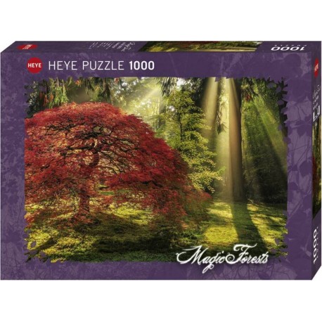 MERCIER PUZZLE 1000 PIECES MAGIC FOREST GUIDING LIGHT HEYE