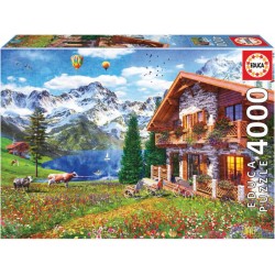 EDUCA PUZZLE MAISON DANS LES ALPES 4000 PIECES