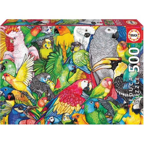 EDUCA PUZZLE PERROQUETS 500 PIECES