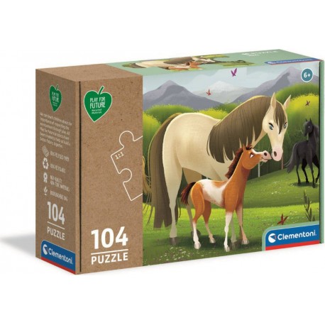 CLEMENTONI PUZZLE PLAY FOR FUTURE CHEVAUX 104 PIECES