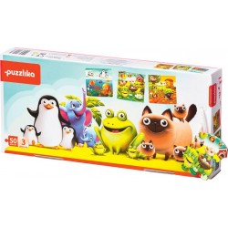 SIDJ PUZZLES 3 EN 1 MES ANIMAUX FAVORIS