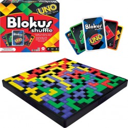 MATTEL BLOKUS SHUFFLE UNO