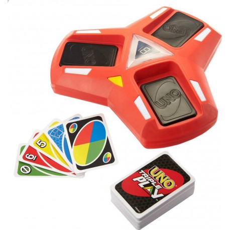 MATTEL JEU DE CARTES UNO TRIPLE PLAY GAMES