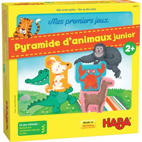 HABA MES PREMIERS JEUX PYRAMIDE D'ANIMAUX JUNIOR