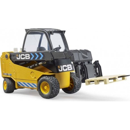 BRUDER CHARIOT TELESCOPIQUE JCB TELETRUK AVEC PALETTE