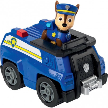 SPIN LA PAT' PATROUILLE VEHICULE + FIGURINE CHASE