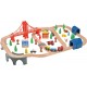 L'ATELIER SET DE TRAIN 70 PIECES EN BOIS