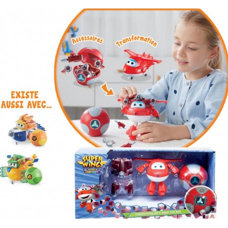 ALPHA SUPER WINGS 1 FIGURINE TRANSFORMING SAISON 6 + 1 SUPER BALLE