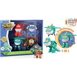 ALPHA SUPER WINGS - COFFRET DE 4 TRANSFORMING 12 CM SAISON 6