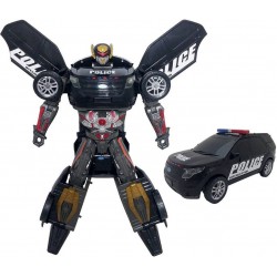 SIDJ VEHICULE TRANSFORMABLE FORD EXPLORER POLICE TRANSFORMABLE EN ROBOT 1:24