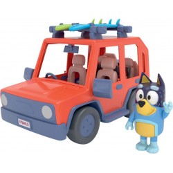 MOOSE BLUEY VEHICULE FAMILIAL 4X4 ET UNE FIGURINE 8 CM