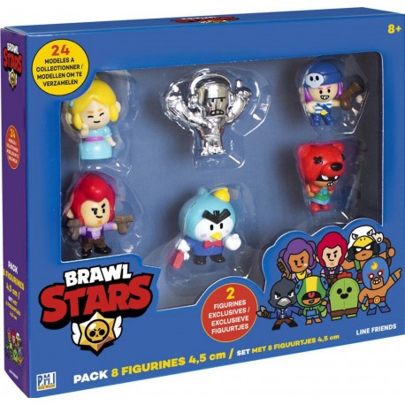 LANSAY BRAWL STARS- FIGURINE 8 PIECES DELUXE 4,5 CM