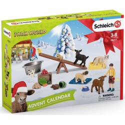 SCHLEICH CALENDRIER DE L'AVENT FARM WORLD 2021