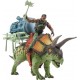 SIDJ DINOSAURE TRICERATOPS INVINCIBLE + FIGURINE JURASSIC CLASH