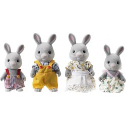 SYLVANIAN FAMILLE LAPIN GRIS FAMILLES