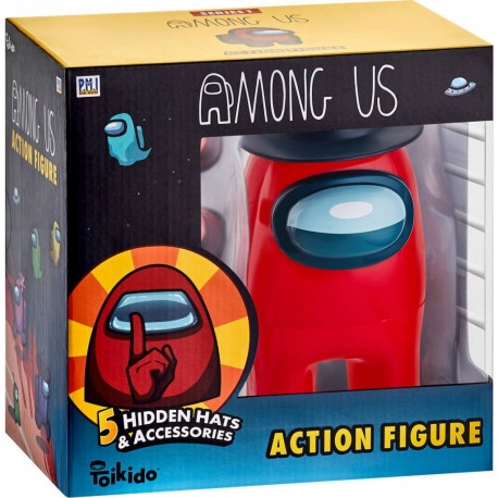 TOMY FIGURINE AMONG US 17 CM ET 5 ACCESSOIRES MYSTERES