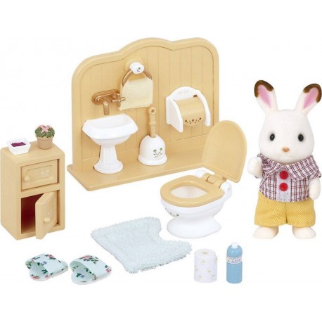 SYLVANIAN FRERE LAPIN ET TOILETTES MEUBLES ET ACCESSOIRES