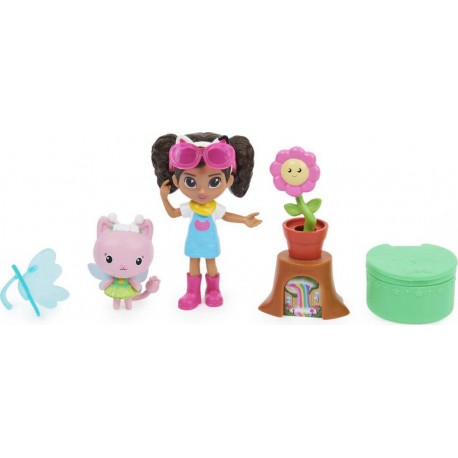 SPIN GABBY ET LA MAISON MAGIQUE PACK 2 FIGURINES ET ACCESSOIRES JARDIN ENCHANTE