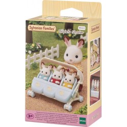 SYLVANIAN LA POUSSETTE TRIPLE TOUT POUR BEBES