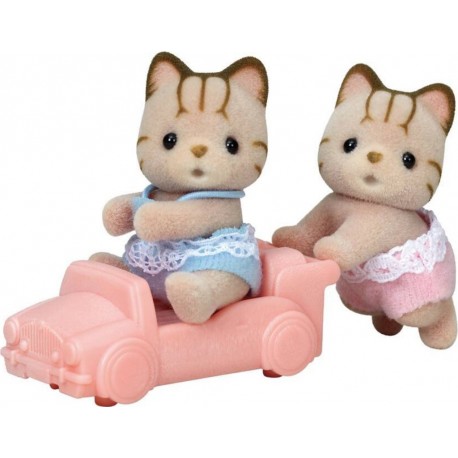 SYLVANIAN LES JUMEAUX CHAT TIGRE TOUT POUR BEBES