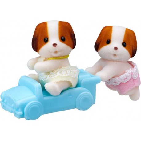 SYLVANIAN LES JUMEAUX CHIEN CHIFFON PERSONNAGES ET TENUES