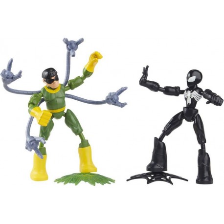 HASBRO MARVEL SPIDER-MAN BEND AND FLEX SPIDER-MAN EN COSTUME NOIR