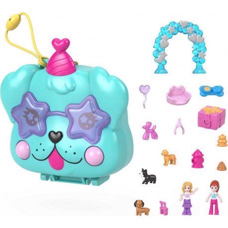 MATTEL POLLY POCKET COFFRET ANNIVERSAIRE CHIEN