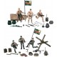 TEAM SET MILITAIRES FIGURINES AVEC ACCESSOIRES