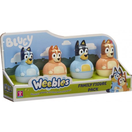 GP WEEBLES BLUEY COFFRET 4 PERSONNAGES