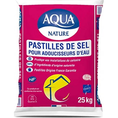 AQUA PASTILLES pour ADOUCISSEUR 25Kg