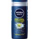 Nivea Men Gel Douche Réveil Express Fraîcheur 24H Corps Visage & Cheveux Agrumes 250ml (lot de 3)