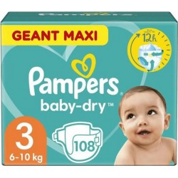 Couches Bébé Premium Protection Taille 3 6-10kg Pampers x111