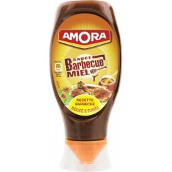 Amora Sauce Barbecue Miel Douce & Fumée 485g (lot de 5)