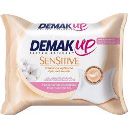 Demak Up Sensitive Tolérance Optimale Peaux Sèches et Sensibles x23 Lingettes (lot de 4)