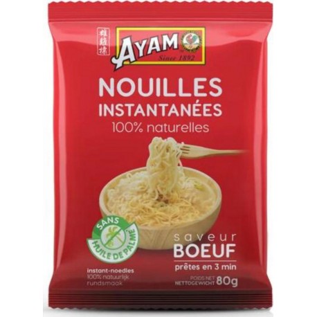 Ayam Nouilles instantanées saveur boeuf 80g